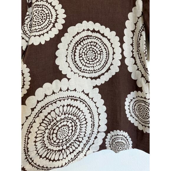 Boden Brown Linen Women's Dress Size US 8 UK 12 Bohemian Boho Design Cute Casual - Picture 9 of 13